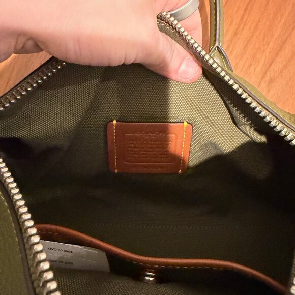 Coach Compass Bag 25 Pebble Olive Leather - Picture 5 of 10